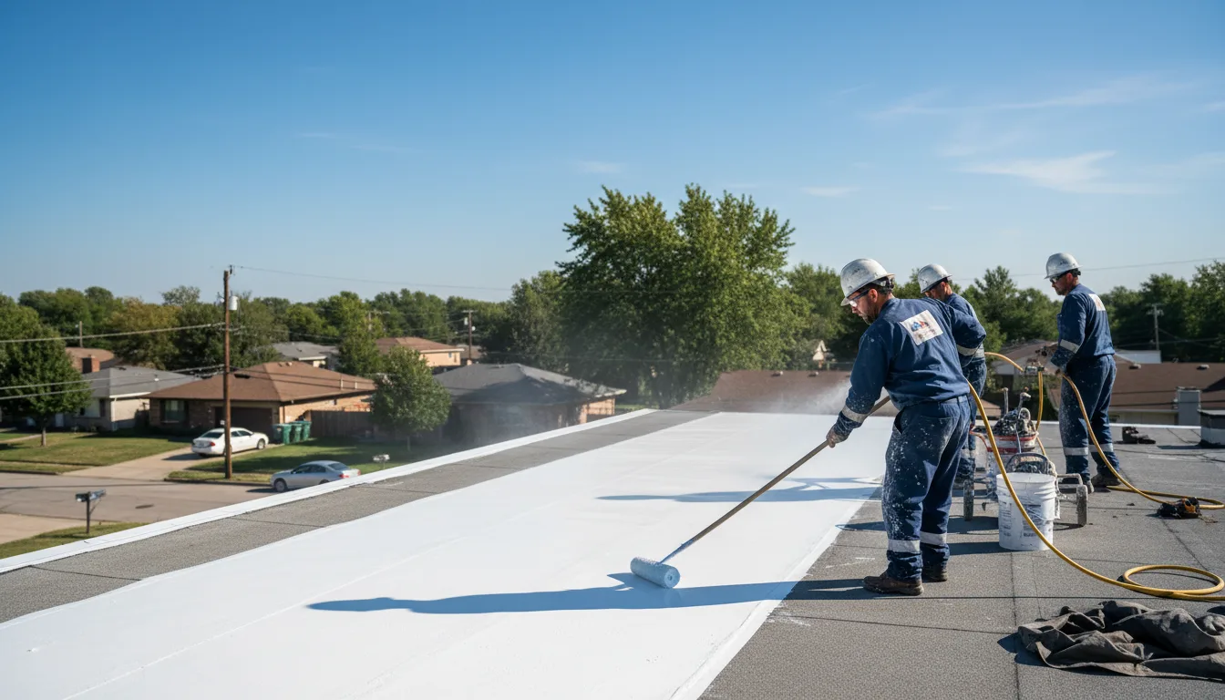 Commercial roof coating in Atlas, MI near me